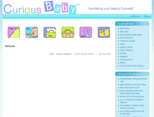 Tablet Screenshot of curiousbaby.com